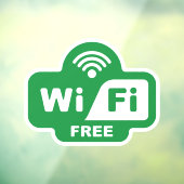 Vrije Wi-Fi Raamsticker (Vel 3)