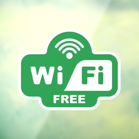 Vrije Wi-Fi Raamsticker (Vel 3)