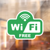 Vrije Wi-Fi Raamsticker (Vel 2)