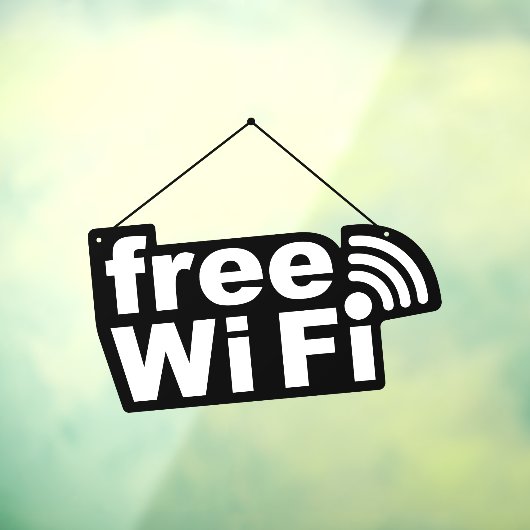Vrije Wi-Fi Raamsticker (Vel 3)