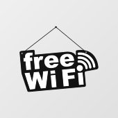 Vrije Wi-Fi Raamsticker (Vel)