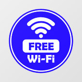 Vrije Wi-Fi Raamsticker (Vel)