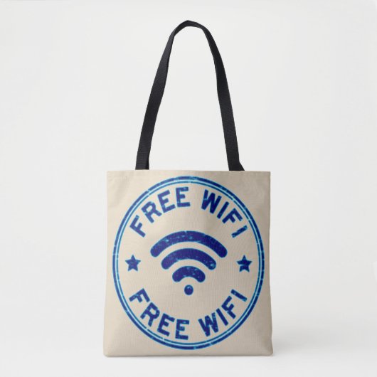 Vrije WiFi Tote Bag (Voorkant)