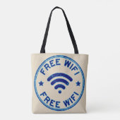 Vrije WiFi Tote Bag (Achterkant)
