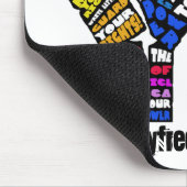 vrije wil: mousepad muismat (Hoek)