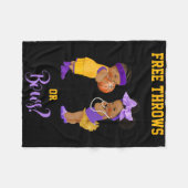 Vrije worpen of bogen bysketbyll by1 fleece deken (Voorkant (Horizontaal))