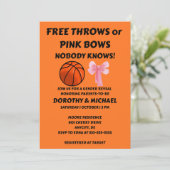 Vrije worpen of roze strikken geslacht onthulling kaart (Staand voorkant)