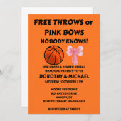 Vrije worpen of roze strikken geslacht onthulling kaart (Voorkant / Achterkant)