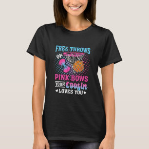 Vrije worpen of roze strikken je neef houdt van je t-shirt