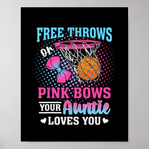 Vrije worpen of roze strikken je tante houdt van j poster