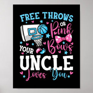 Vrije worpen of roze strikken Oom houdt van jou Sc Poster