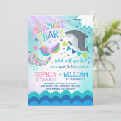 Vrije zee- en haaienpartij kaart (Staand voorkant)