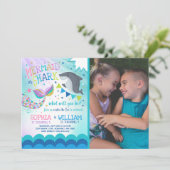 Vrije zee- en haaienpartij kaart (Staand voorkant)