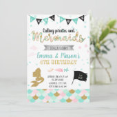 Vrije zee en piraten kaart (Staand voorkant)