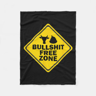 Vrije Zone Bord Humor Grappig Sarcasme Spreuk Cita Fleece Deken