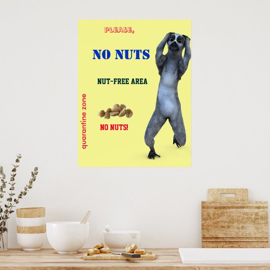 Vrije zone poster (Keuken)