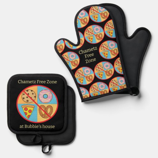 vrije zone van Chametz Ovenwant & Pannenlap Set (Voorkant / Achterkant)