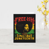 Vrije Zwarte Geschiedenis Juneteenth Freedom Emanc Kaart (Gele Bloem)