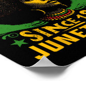 Vrije Zwarte Geschiedenis Juneteenth Freedom Emanc Poster (Hoek)