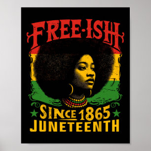 Vrije Zwarte Geschiedenis Juneteenth Freedom Emanc Poster