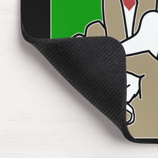 Vrije zwarte Palestijnse achtergrond Muismat (Hoek)