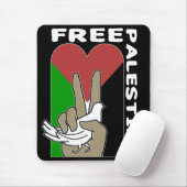 Vrije zwarte Palestijnse achtergrond Muismat (Met muis)