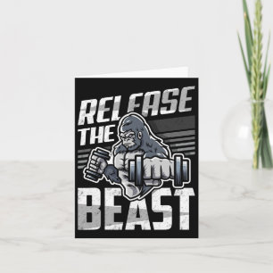Vrijgave van het Beest - Bodybuilder Sport Bodybui Kaart