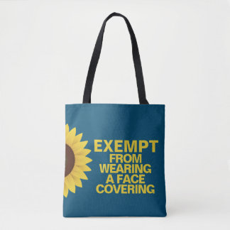 Vrijgesteld van gezichtsbedekkingen Sunflower Tote Bag