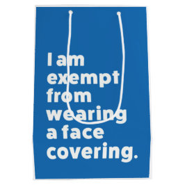 Vrijgesteld van het dragen van een gezichtsbedekki medium cadeauzakje