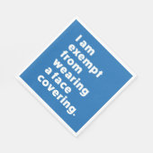 Vrijgesteld van het dragen van een gezichtsbedekki servet (Hoek)