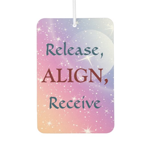 Vrijgeven, uitlijnen, ontvangen luchtverfrisser (Voorkant)