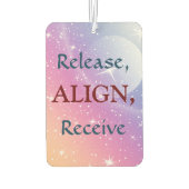 Vrijgeven, uitlijnen, ontvangen luchtverfrisser (Achterkant)