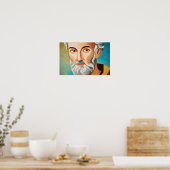Vrijgevige Sint Nicolaas Poster (Keuken)