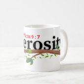Vrijgevigheid ( 2 Handelingen 9:7) Mok & Cup (Voorkant rechts)