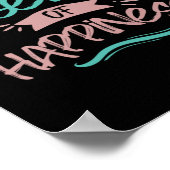 Vrijgevigheid Essence of Happiness Sticker Poster (Hoek)