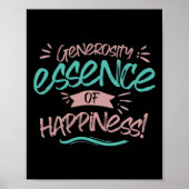 Vrijgevigheid Essence of Happiness Sticker Poster (Voorkant)