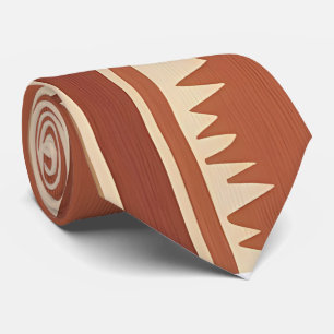 Vrijgevochten Earth Tone Boho Stropdas