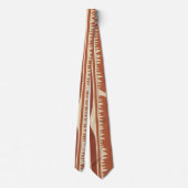 Vrijgevochten Earth Tone Boho Stropdas (Achterkant)