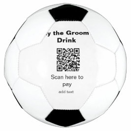 vrijgezellen QR-scan om de bruidegom een drankje t Voetbal