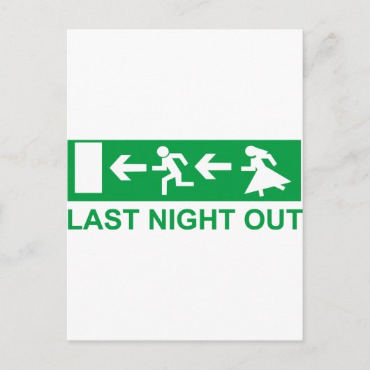 vrijgezellenavond briefkaart (Voorkant)