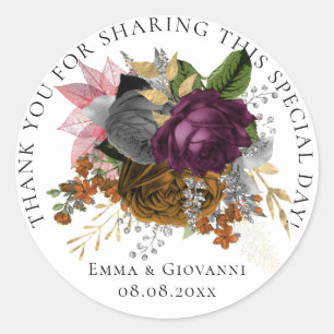 Vrijgezellenfeest 16de - Hartelijk dank - Groen Wr Ronde Sticker