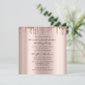 Vrijgezellenfeest - 16e druppelaar - Roos - hart Kaart (Staand voorkant)