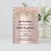 Vrijgezellenfeest - 16e Roos - Glitterschijven Kaart (Staand voorkant)