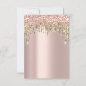 Vrijgezellenfeest - 16e Roos - Glitterschijven Kaart (Achterkant)