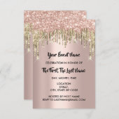 Vrijgezellenfeest - 16e Roos - Glitterschijven Kaart (Voorkant / Achterkant)