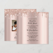 Vrijgezellenfeest - 16e schijven - Roos Gold Photo Kaart (Voorkant / Achterkant)