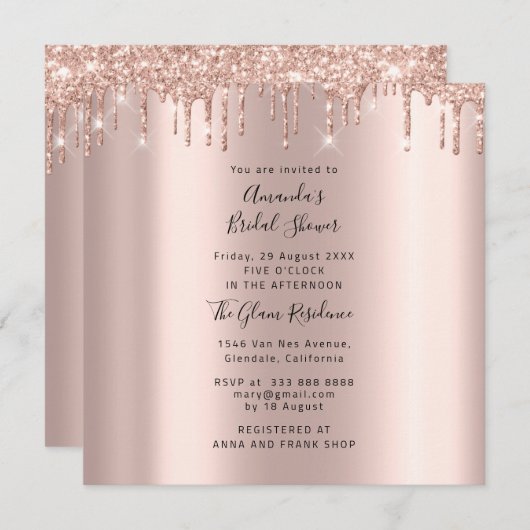 Vrijgezellenfeest - 16e schijven - Roos Gold Photo Kaart (Voorkant / Achterkant)