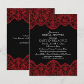 Vrijgezellenfeest 2 van de pure rode kant kaart (Voorkant / Achterkant)