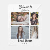 Vrijgezellenfeest Aangepast 4 Foto collage Fleece Deken (Voorkant)