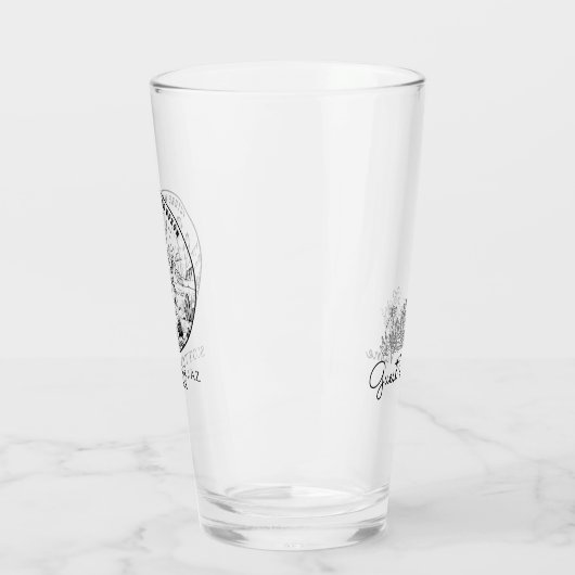 Vrijgezellenfeest aangepast cadeau met naam Woesti Glas (Links)